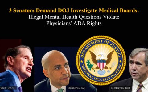 3 US Senators Demand DOJ Investigate Medical Boards